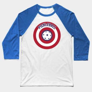 Pickleball - Captain America Baseball T-Shirt